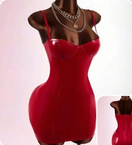 Mini vestido con escote bajo