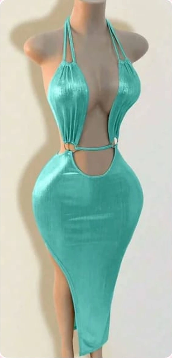 Vestido cuello halter