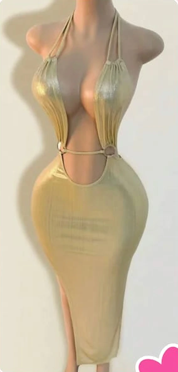 Vestido cuello halter